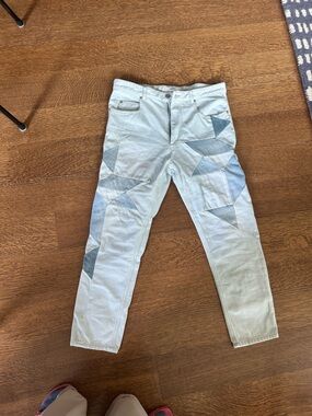Isabel Marant Etoile patchwork jeans